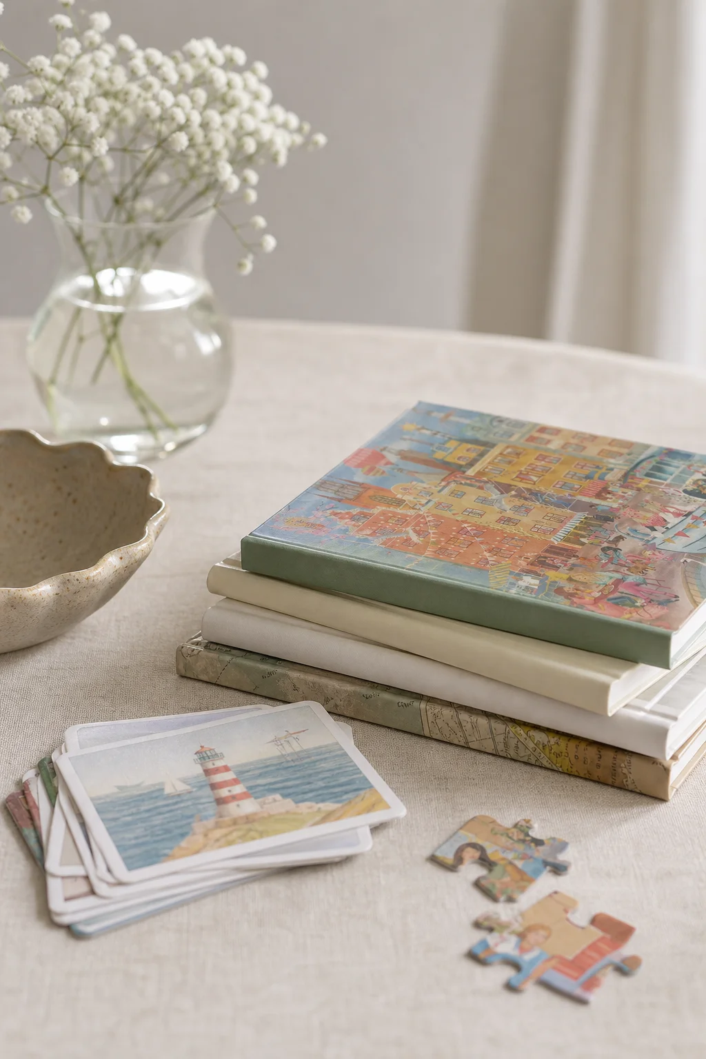Books, Cards, Puzzles, Maps