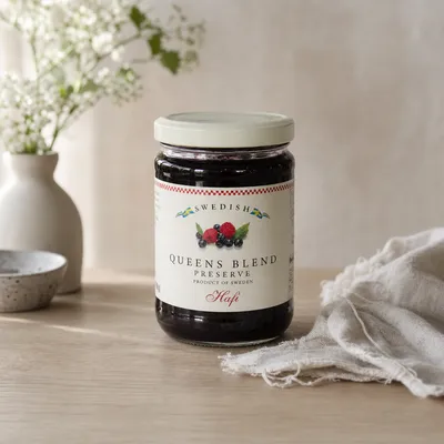 Hafi Queens Blend Preserves (raspberry/blueberry) 14.1 oz Sweden