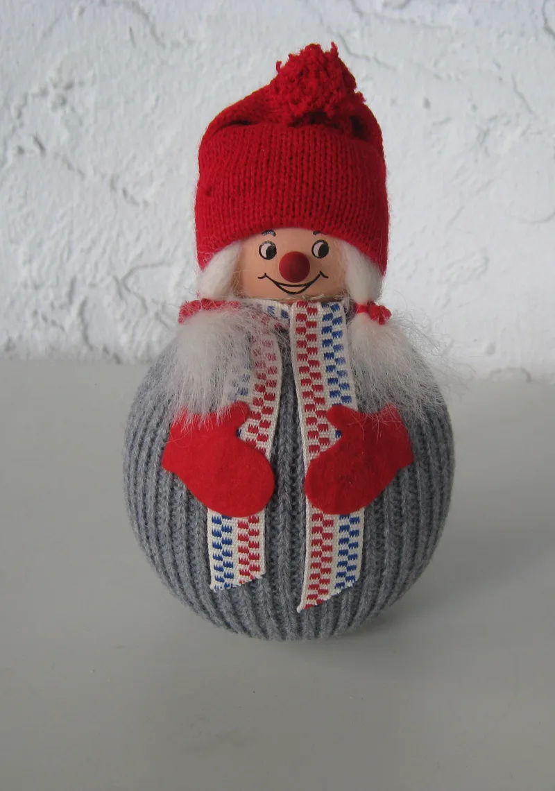 Large round tomte lady  6" x 4" Ljungströms of Sweden  2 left