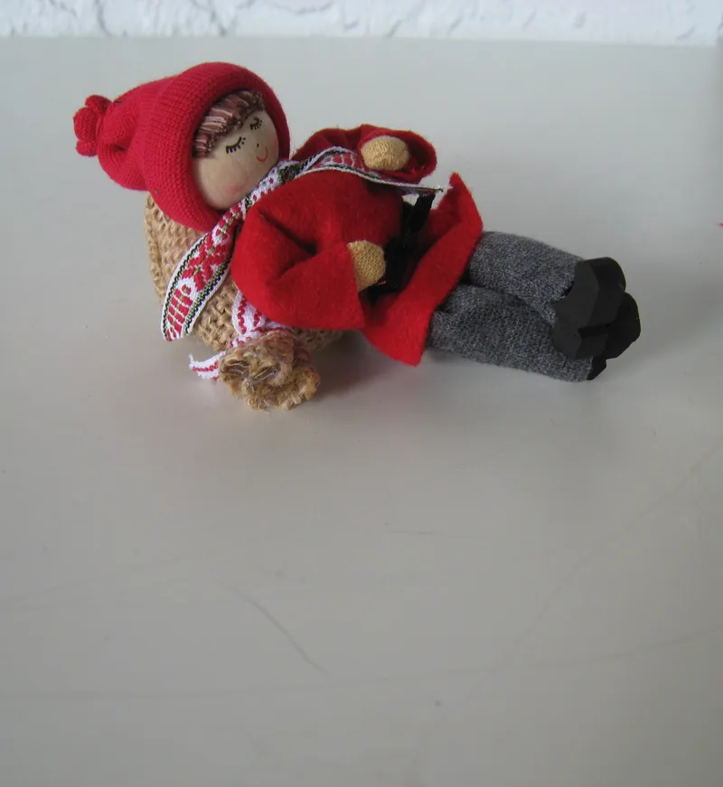 Tomte sleeping on sack 5" Butticki of Sweden   one left in stock