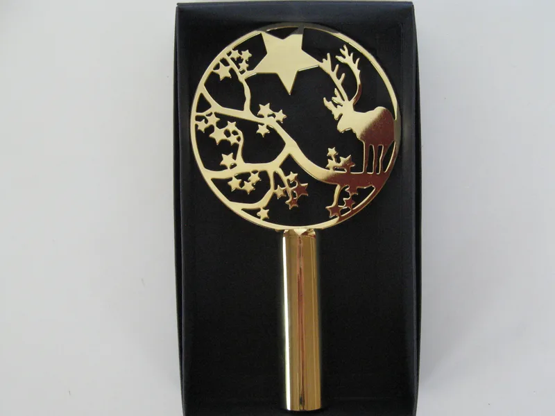 Brass tree topper  "Deer"  8.5" x 5"  Pluto of Sweden