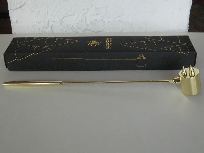 Brass Candle Snuffer  11.5" x 1.5"  Pluto of Sweden