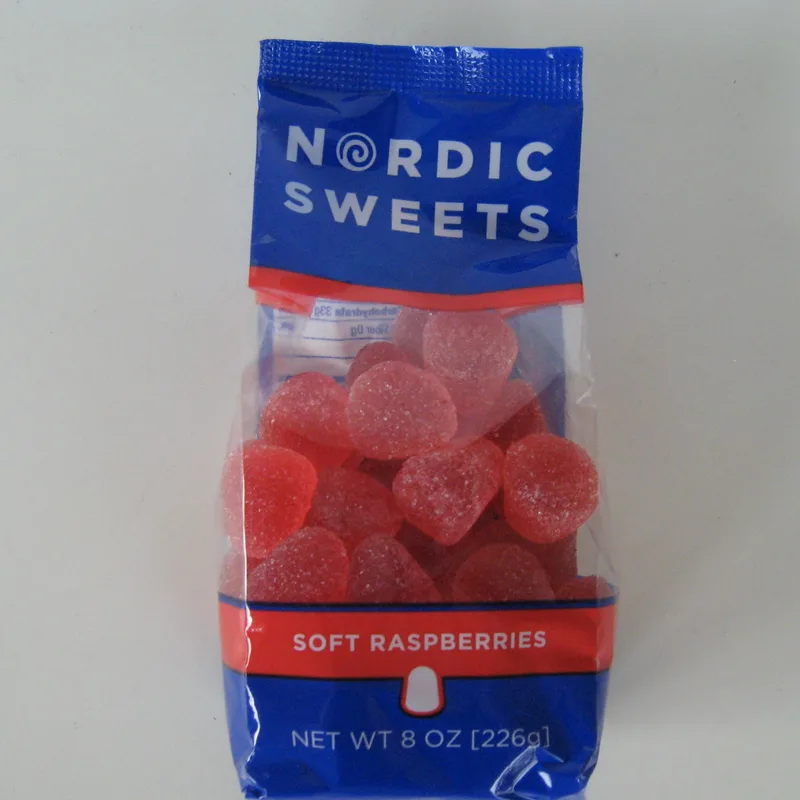 Nordic Sweets soft raspberry candy  5 oz  Sweden