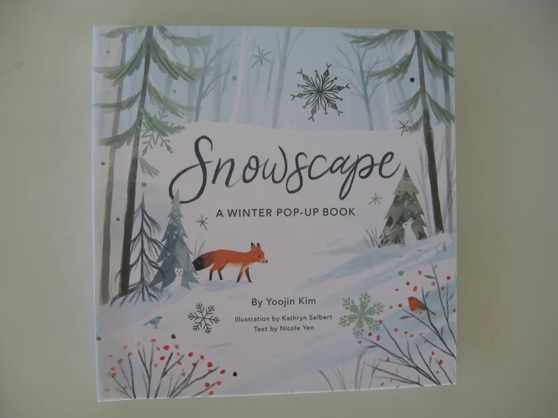 "Snowscape"   A winter pop-up book  9" x 9"