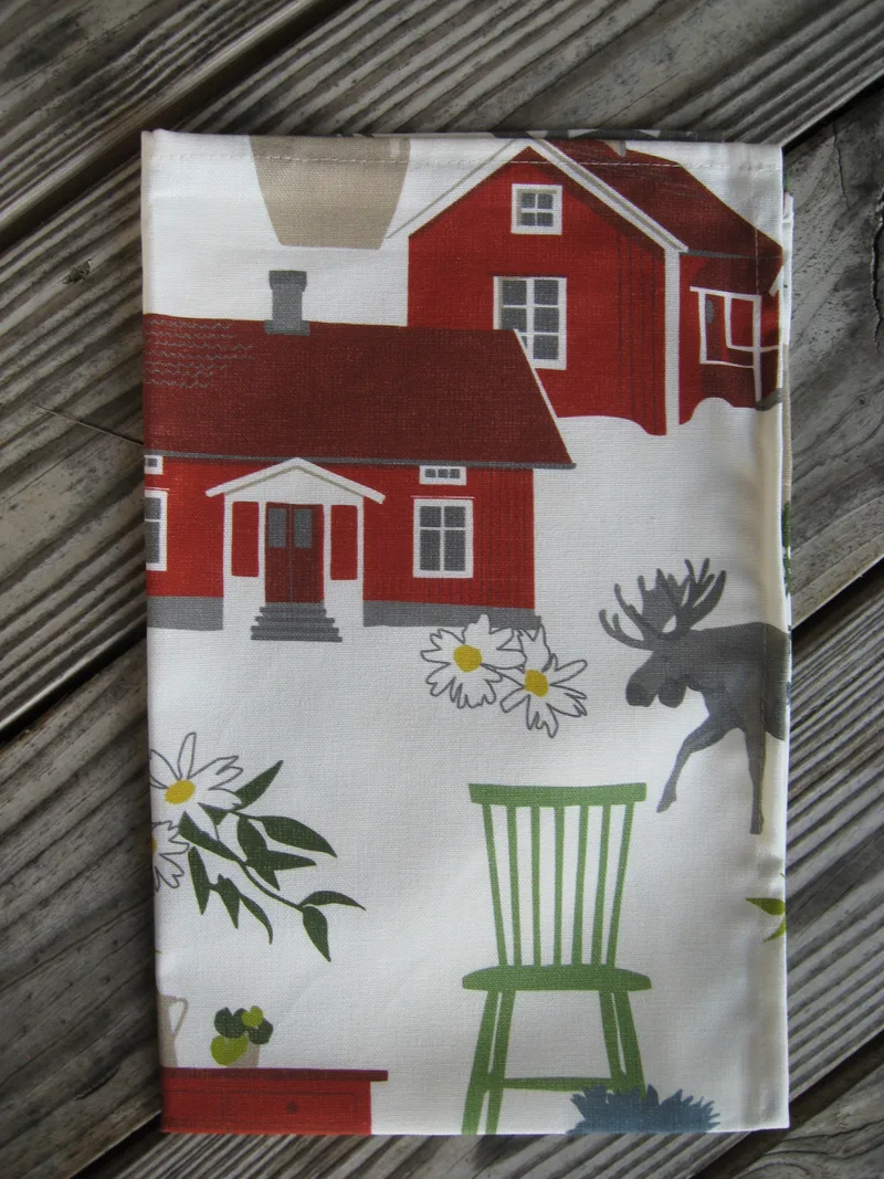 "Strovtåg" tea towel 30" x 18" Arvidsson of Sweden