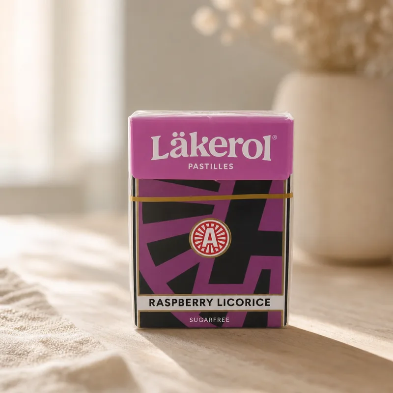 Läkerol big pack raspberry licorice 2.64 oz  (75 grams)