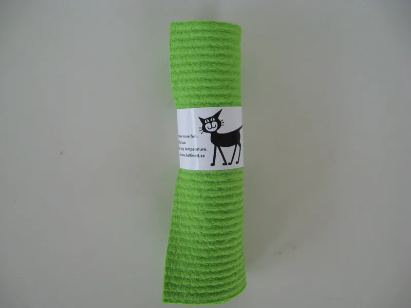 "Toppen" Karin's Cheerful Colors dish washing sponge/ dish cloth "pastel green" Kattinatt of Sweden 6.5" x 6.25"  1 left