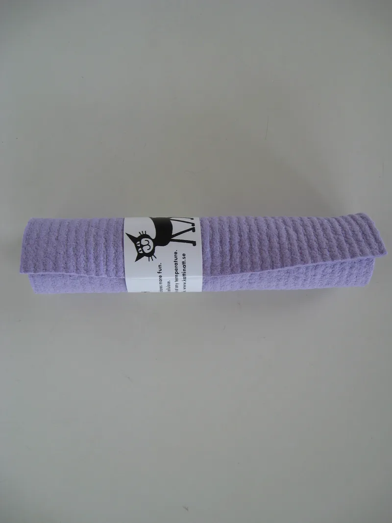 "Toppen"  Karin's Cheerful Colors dish washing sponge/ dish cloth "pastel purple" Kattinatt of Sweden 6.5" x 6.25"