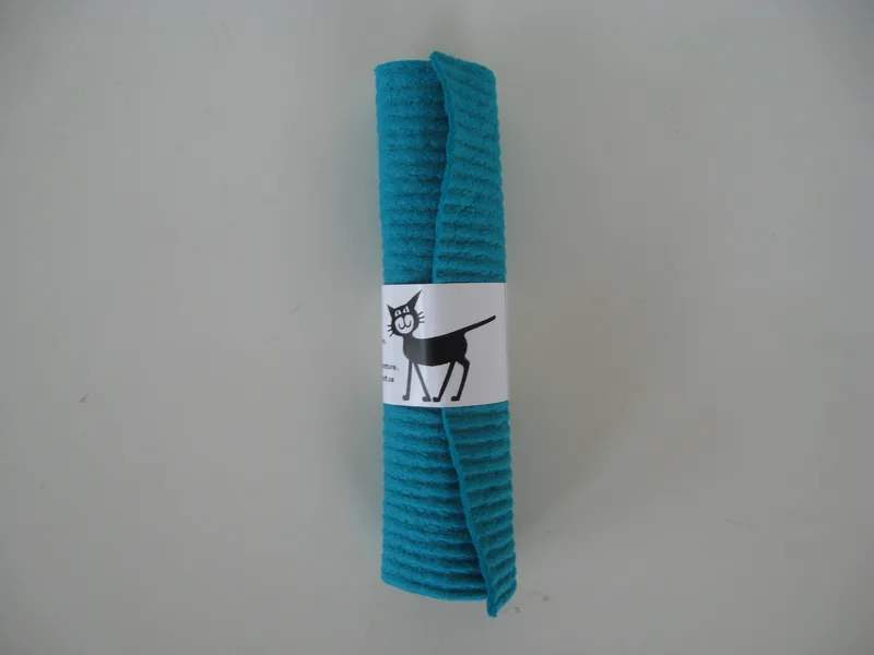 "Toppen"  Karin's Cheerful Colors dish washing sponge/ dish cloth "turquoise" Kattinatt of Sweden 6.5" x 6.25"