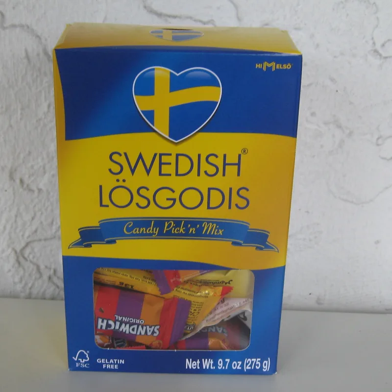 Swedish "Fika" Lösgodis  candy mix box  10.58 oz