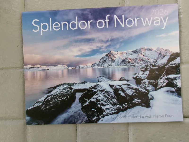 2026 Splendor of Norway calendar