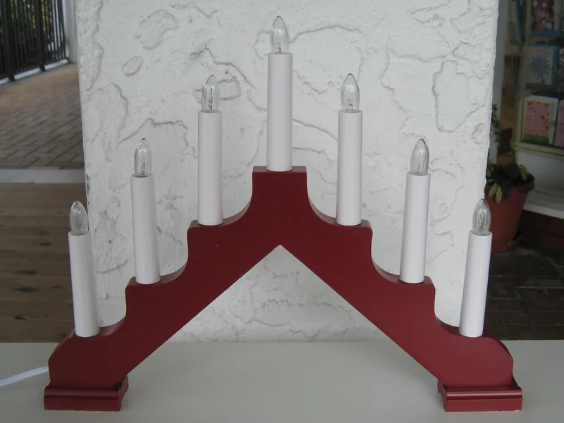 Christmas candolier Ada 7 candles electric