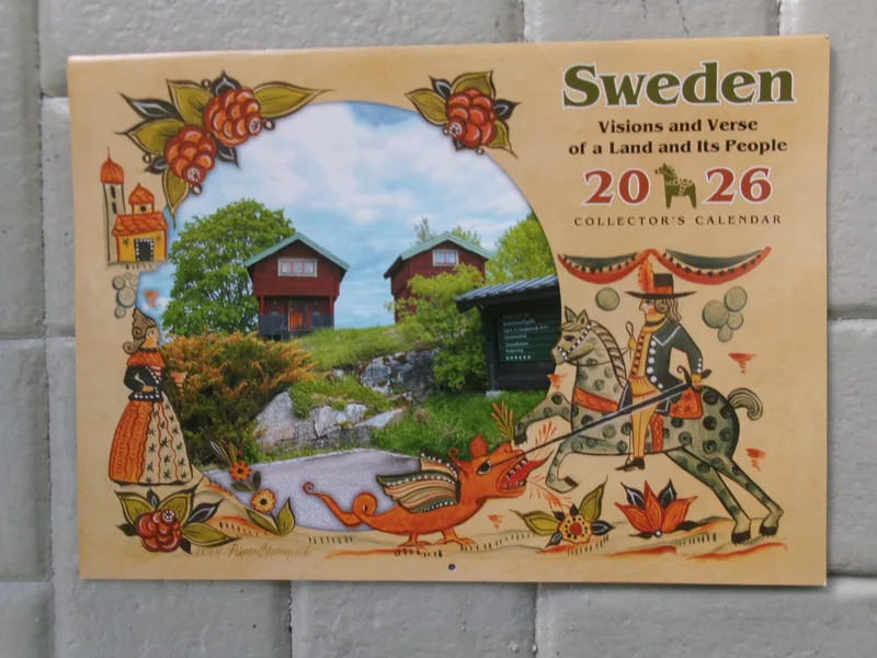 Sweden "Visions & Verse" calendar 2026  1 left