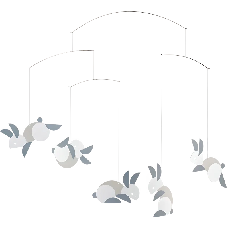 Bunnies mobile  Flensted of Denmark   19" x 21"
