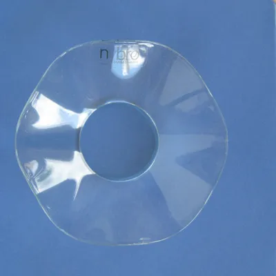 Bobeche: clear fluted crystal 2.5" Made in Sweden