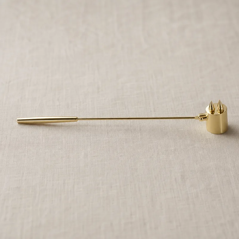 Brass Candle Snuffer  11.5" x 1.5"  Pluto of Sweden