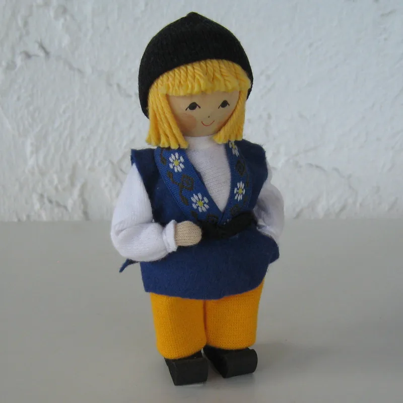 Swedish doll, boy, 5.5" tall  Butticki of Sweden