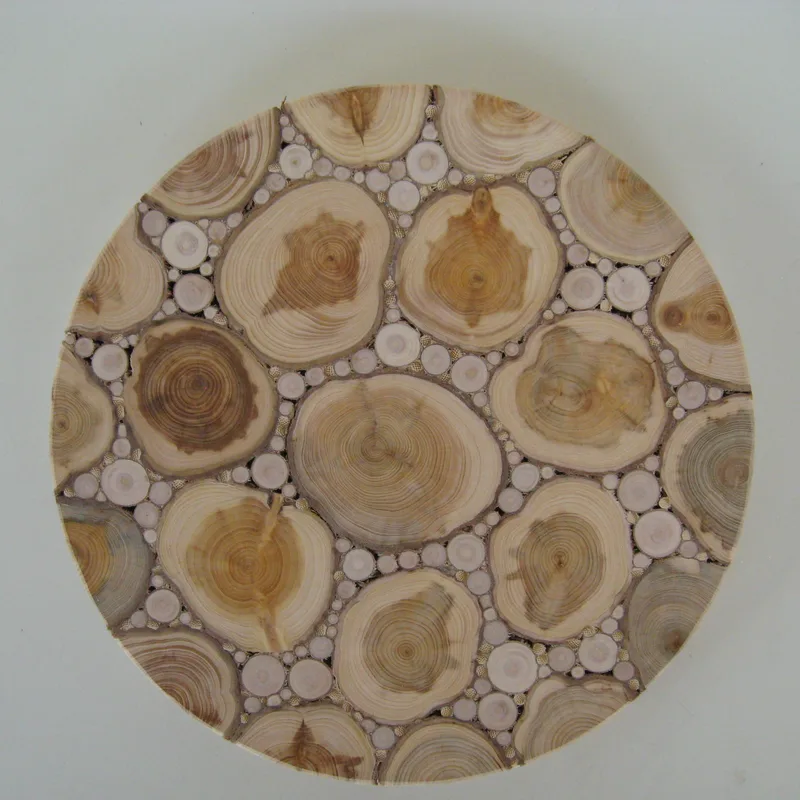 Round juniper trivet 7 " diameter