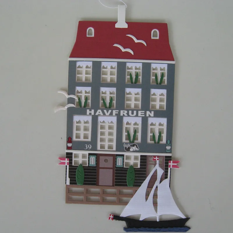 Danish papercut mobile "Havfruen" by Oda Wiedbrecht, 6.5" x 6.5"   1 left