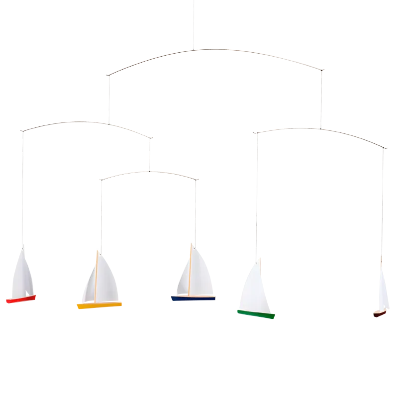 5 Boat Dinghy Regatta  Flensted of Denmark   14" x 26"