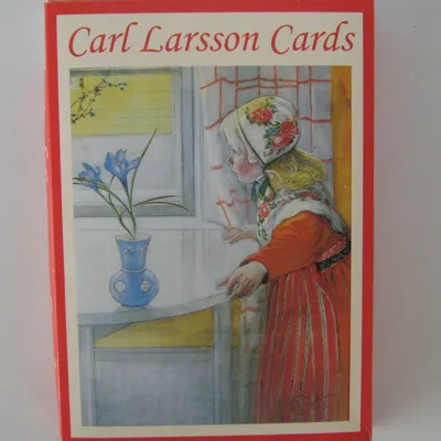 Portfolio with Carl Larsson cards 4 motifs 8 cards