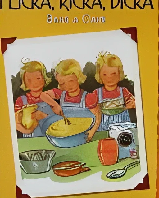 Flicka, Ricka Dicka Bake a Cake  hardcover