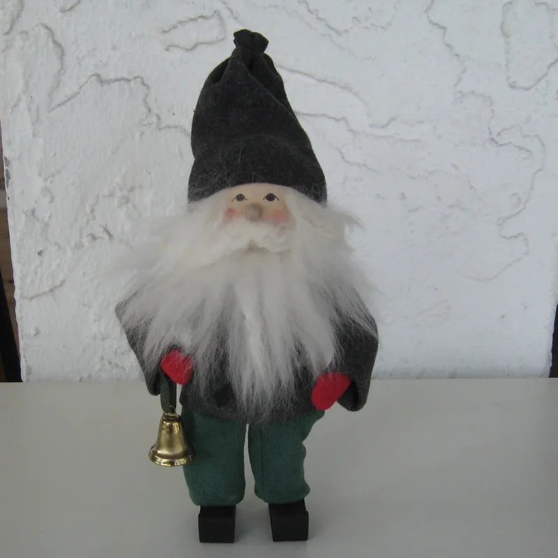 Tomte with bell  8"  Butticki of Sweden