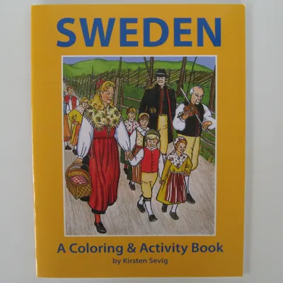 Sweden coloring book