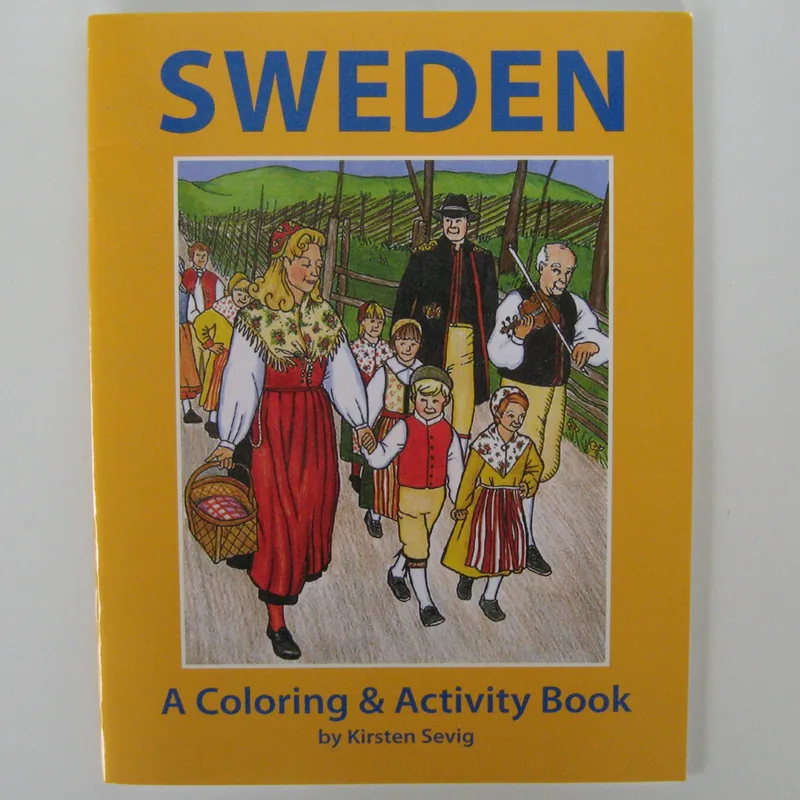 Sweden coloring book