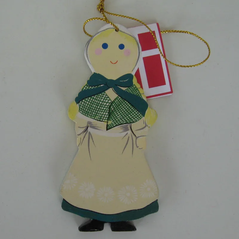 Danish girl ornament 4"  6 left