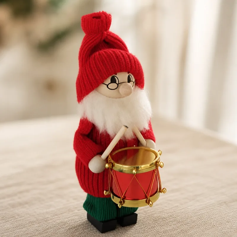 Tomte with drum, 7" tall, Ljungströms of Sweden