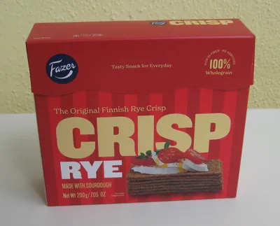 Fazer Crispbread rye, 7.05 oz, Finland