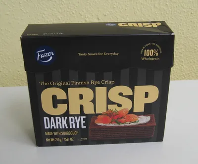 Fazer Crispbread Dark Rye 7.58 oz Finland